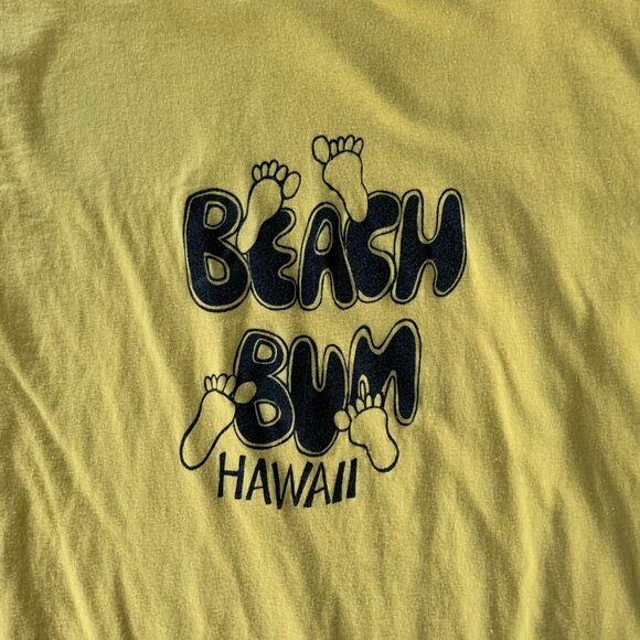Vintage 70s 80s Shirt Beach Bum Hawaii Graphic Single Stitch Tee - Picture 2 of 8